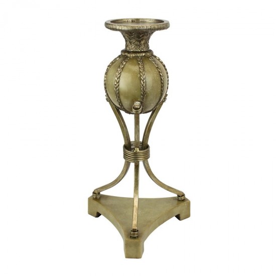 Design Toscano Woven Orb 13In Candlestick