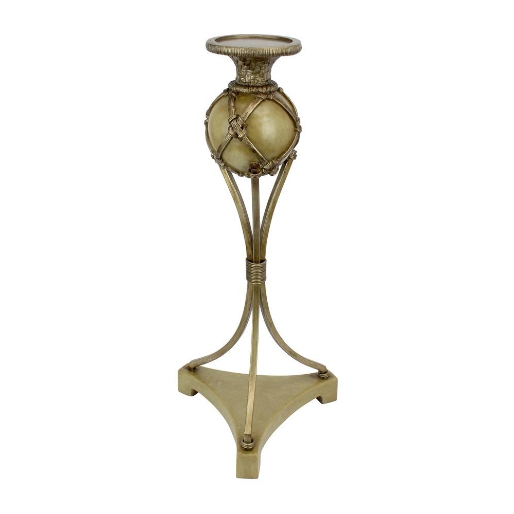 Design Toscano Woven Orb 18In Candlestick