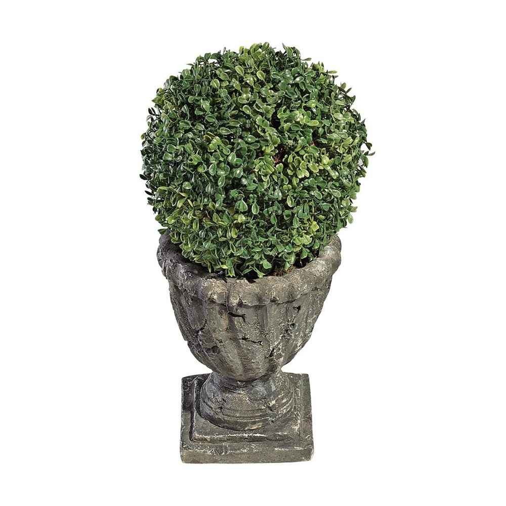 Design Toscano 19.5In Boxwood Ball Topiary