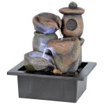 Design Toscano Stone Pagoda Tabletop Fountain