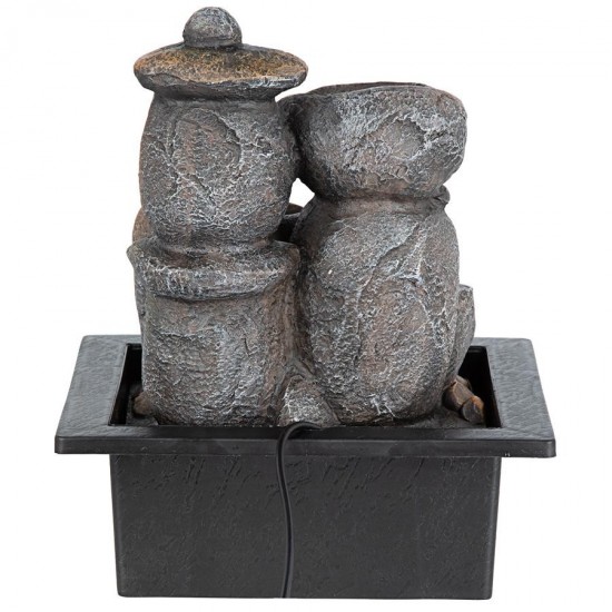 Design Toscano Stone Pagoda Tabletop Fountain