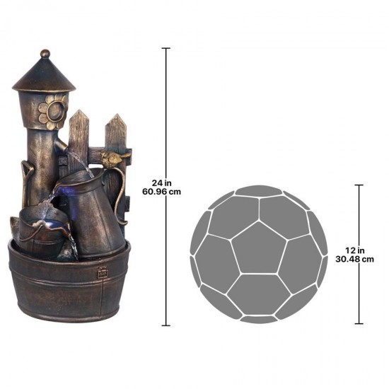 Design Toscano Backyard Buckets Of Fun Fountain