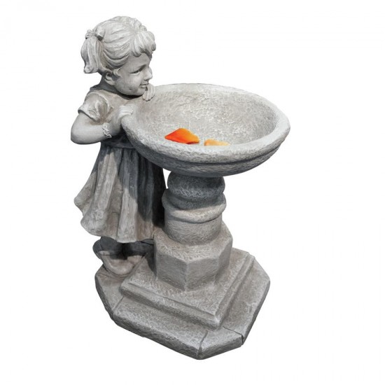 Design Toscano Georginas Garden Gaze Birdbath Statue