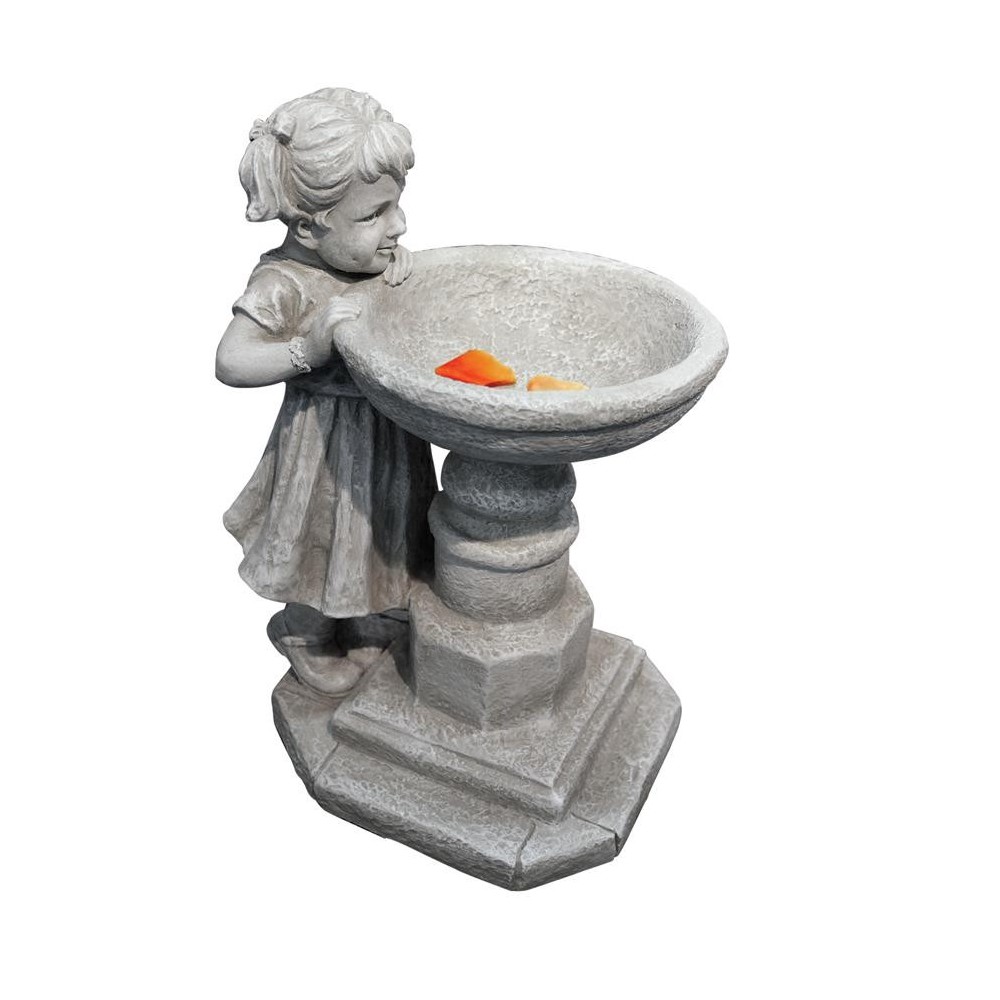 Design Toscano Georginas Garden Gaze Birdbath Statue Design Toscano Georginas Garden Gaze Birdbath Statue