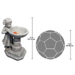 Design Toscano Georginas Garden Gaze Birdbath Statue