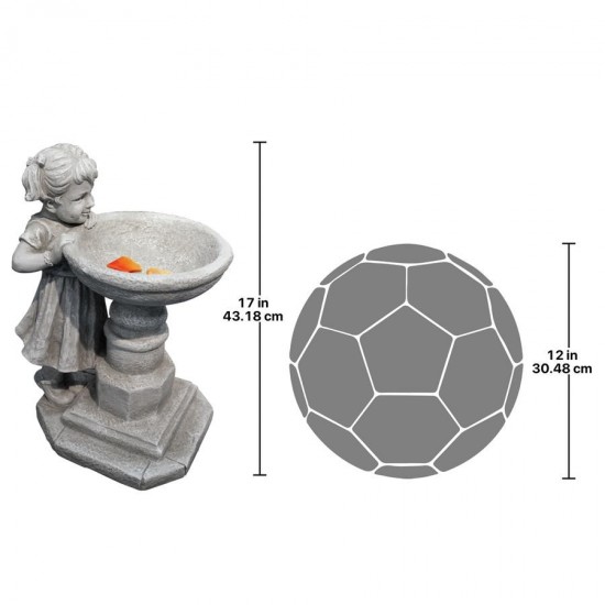Design Toscano Georginas Garden Gaze Birdbath Statue