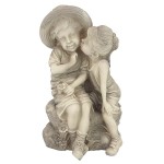 Design Toscano Kissing Kids Boy And Girl Statue