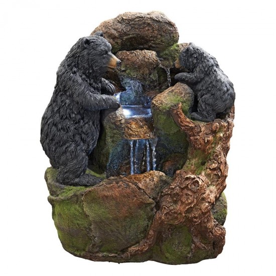 Design Toscano Grizzly Gulch Black Bears Fountain