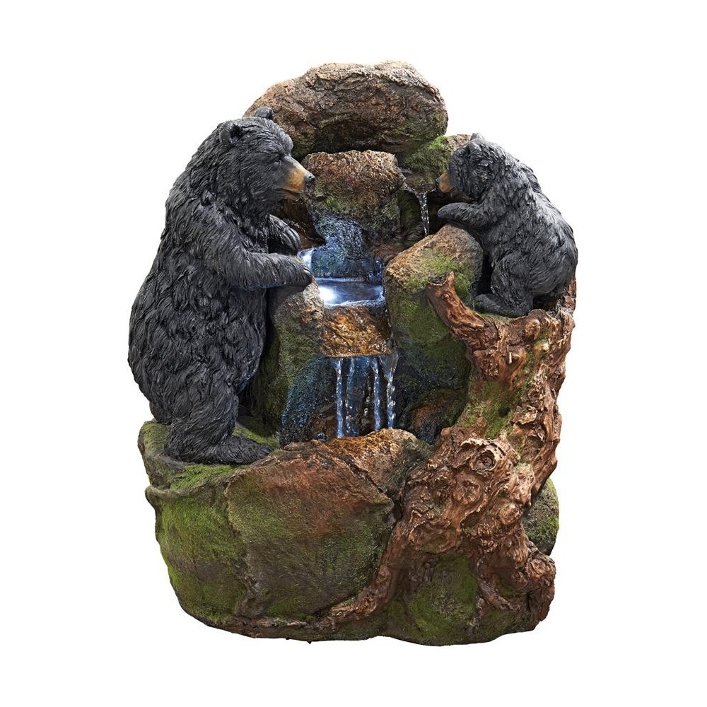 Design Toscano Grizzly Gulch Black Bears Fountain