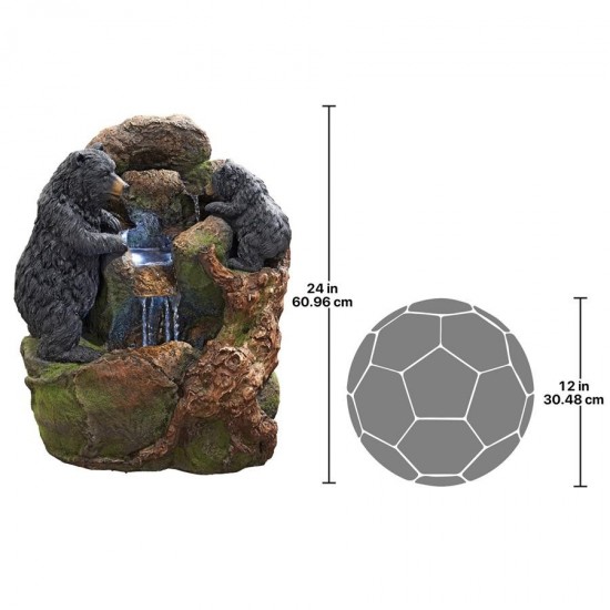 Design Toscano Grizzly Gulch Black Bears Fountain
