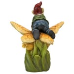 Design Toscano On A Butterflys Back Gnome Statue