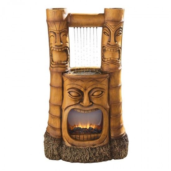 Design Toscano Tiki Gods Of Fire And Water Fountain