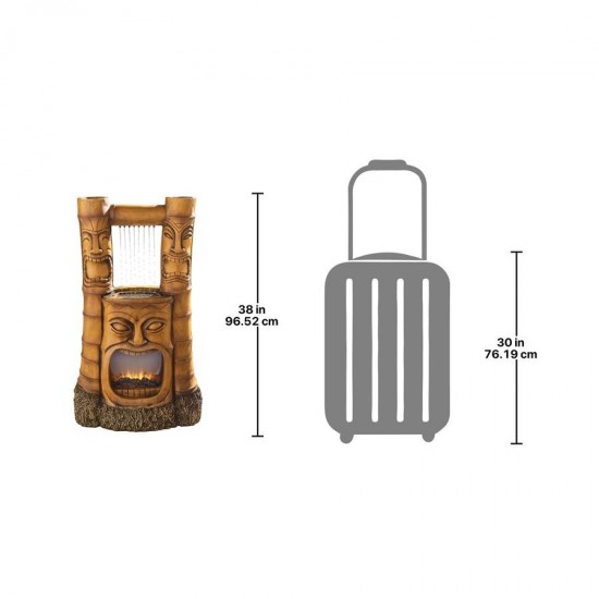 Design Toscano Tiki Gods Of Fire And Water Fountain