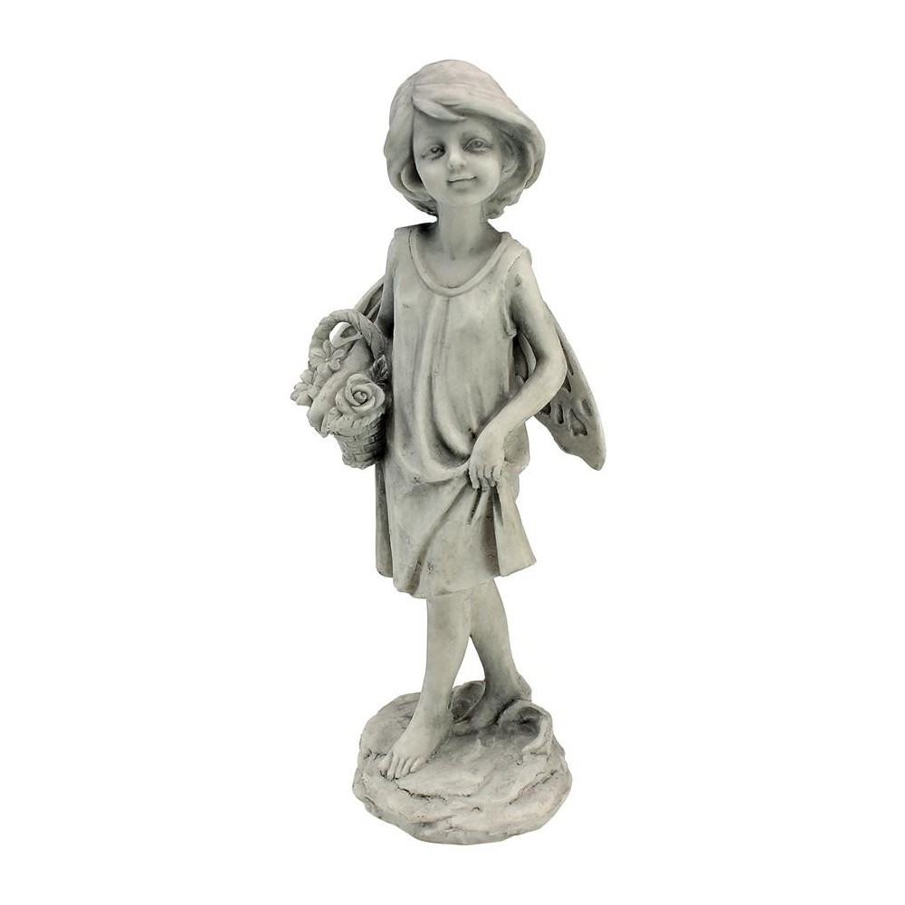 Design Toscano Rose Garden Fairy With Basket Statue