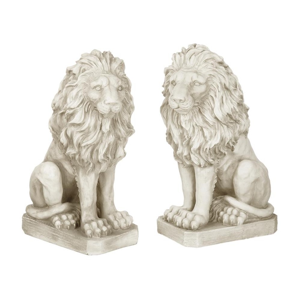 Design Toscano S/ Right & Left Mansfield Manor Lions