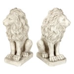 Design Toscano S/ Right & Left Mansfield Manor Lions