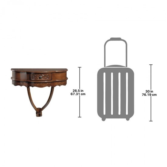 Design Toscano Camellia Wall Console Table
