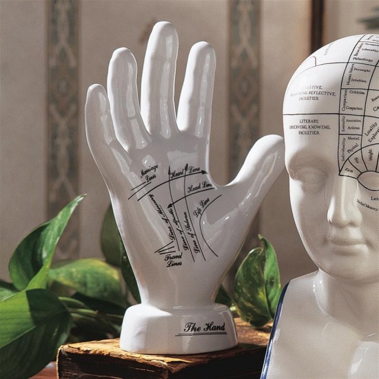 Design Toscano Palmistry Porcelain Hand