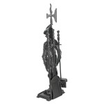 Design Toscano The Black Knight Fireplace Tool Set