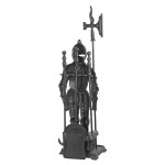 Design Toscano The Black Knight Fireplace Tool Set