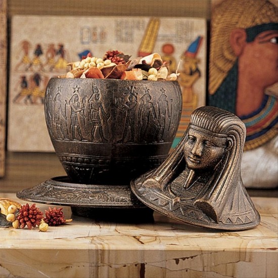 Design Toscano Imsety Egyptian Jar & Plate