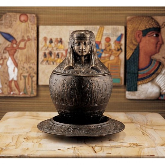 Design Toscano Imsety Egyptian Jar & Plate