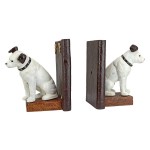Design Toscano Nipper The Dog Cast Iron Bookend Set