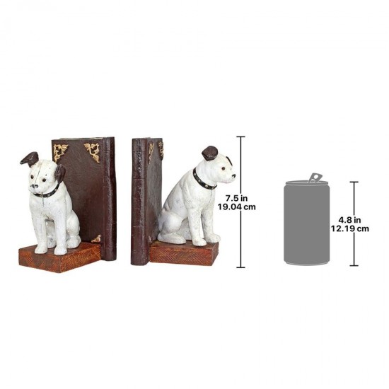 Design Toscano Nipper The Dog Cast Iron Bookend Set