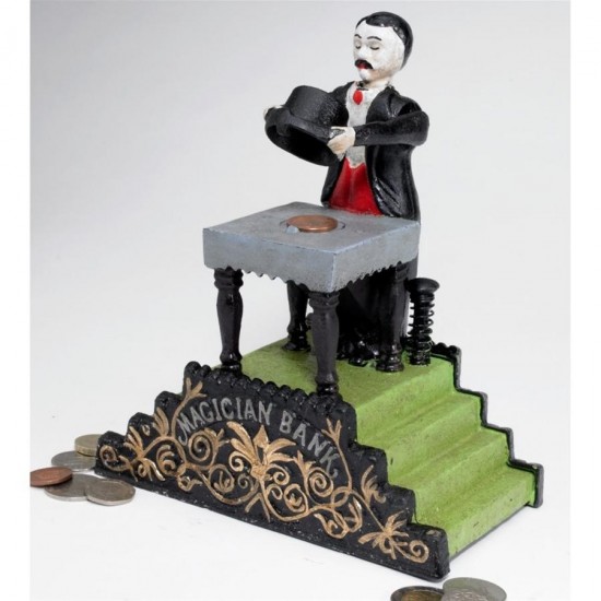 Design Toscano Maitland The Magician Mechanical Bank