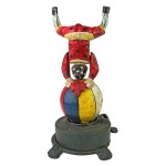 Design Toscano Spinning Acrobat Clown Bank