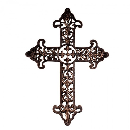 Design Toscano Fleur De Lis Iron Cross