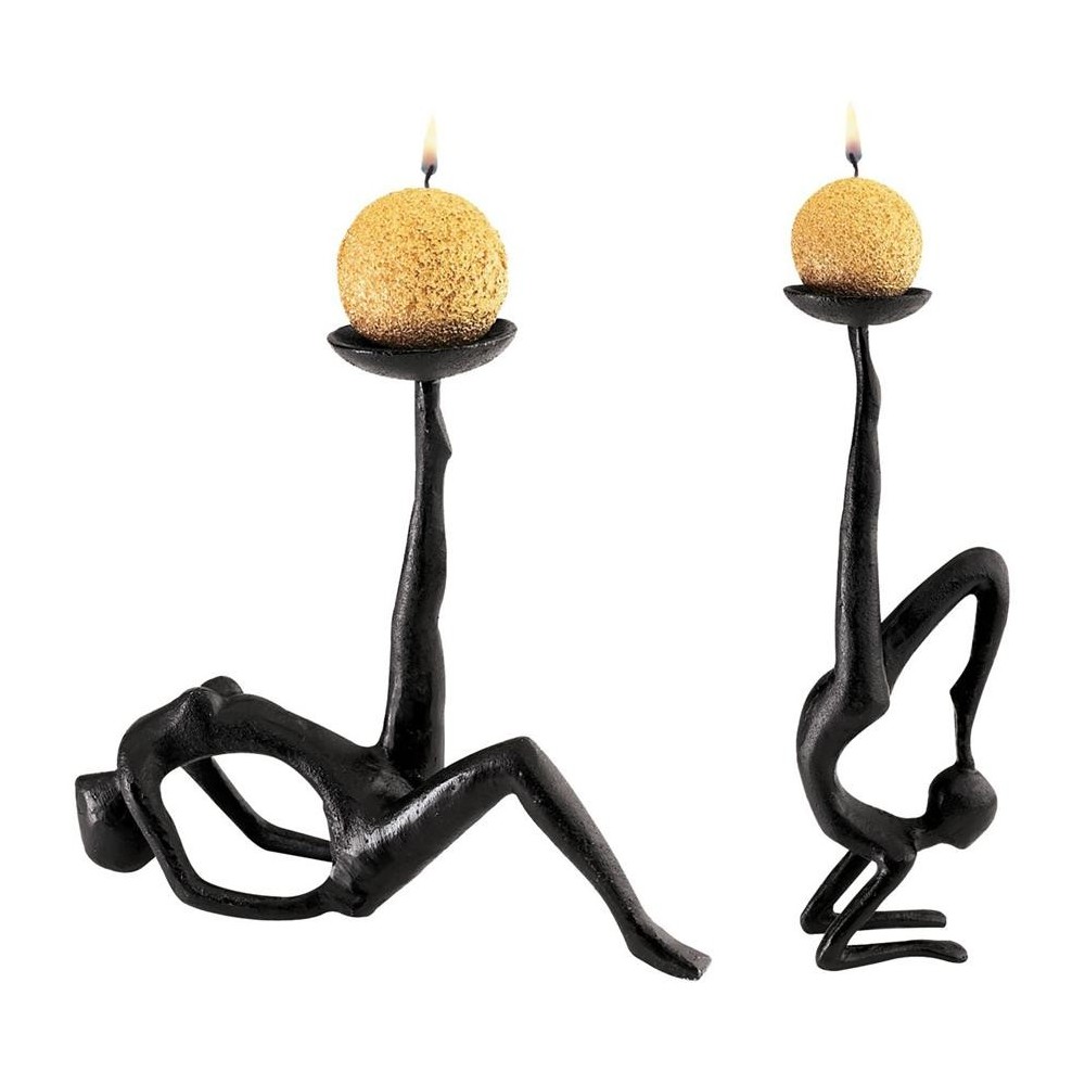 Design Toscano Les Acrobates Candleholder Set Design Toscano Les Acrobates Candleholder Set