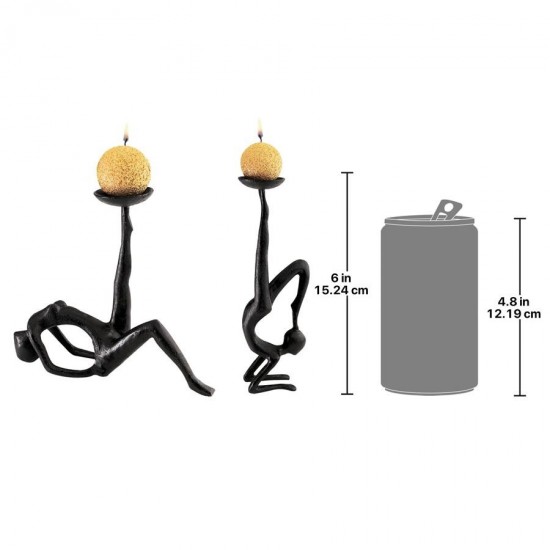 Design Toscano Les Acrobates Candleholder Set