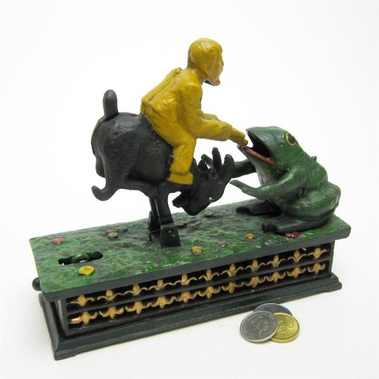 Design Toscano Frog And Goat Bank