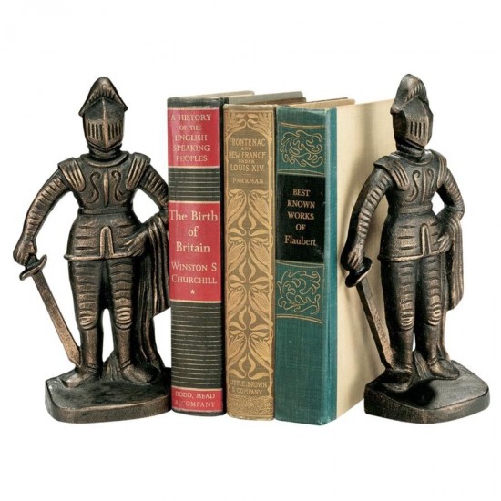 Design Toscano Medieval Knight Bookend Set