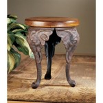 Design Toscano Three Elephants Of Timbe Stool