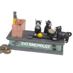 Design Toscano Cat And Mouse Mechanical Bank