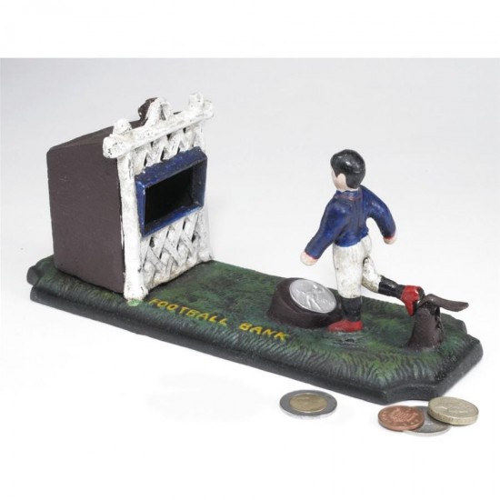 Design Toscano Old Fashioned Footballer Mechanical Bank