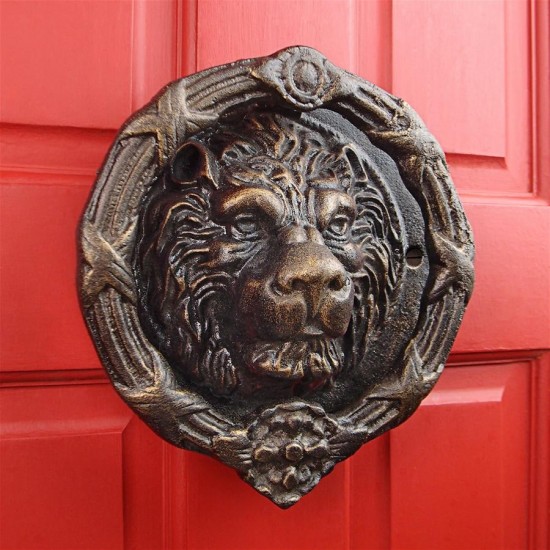 Design Toscano Pride Of Lions Cast Iron Door Knocker