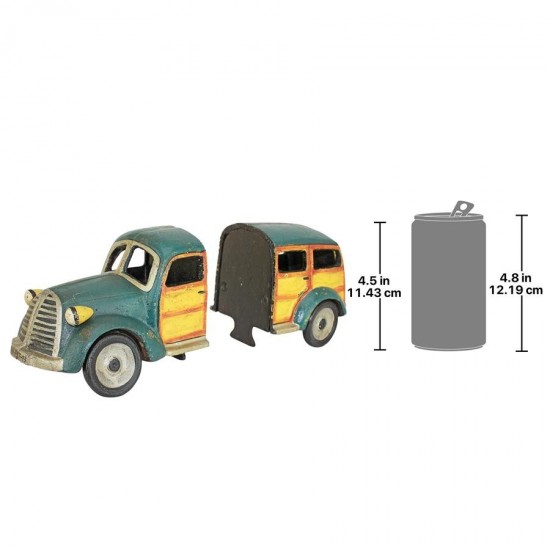 Design Toscano Woodie Wagon Cast Iron Bookend Set