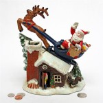 Design Toscano Santas Christmas Sleigh Iron Bank