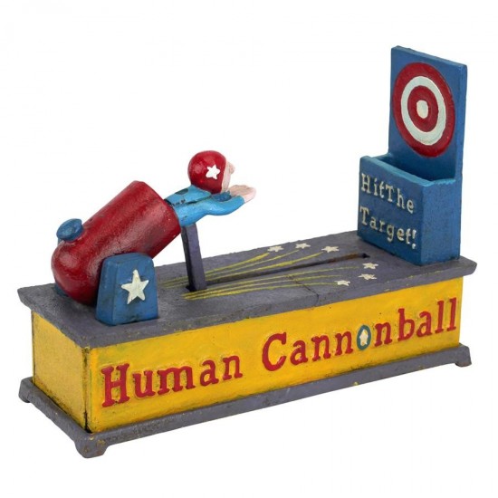 Design Toscano Human Cannonball Bank