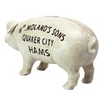 Design Toscano Molands Quaker City Hams Piggy Bank