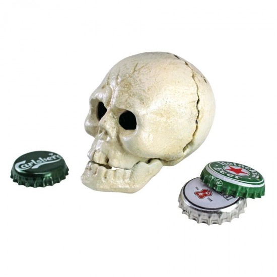 Design Toscano Pop Your Top Skull Bottle Opener