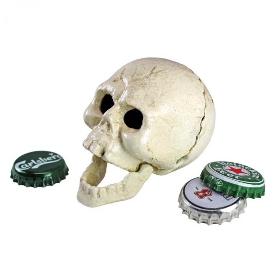 Design Toscano Pop Your Top Skull Bottle Opener