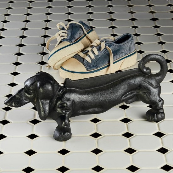 Design Toscano Weiner Dog Cast Iron Boot Scraper