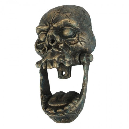 Design Toscano Large Knock-Jaw Skull Door Knocker