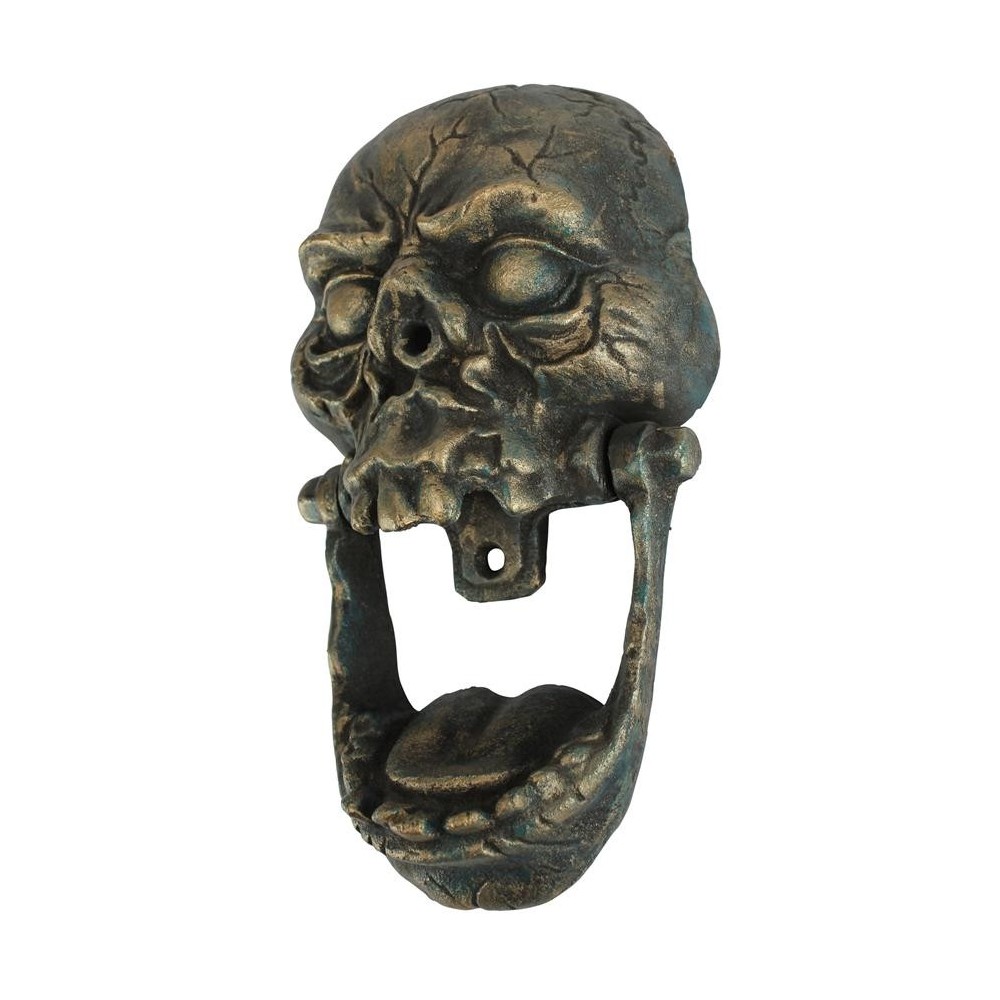 Design Toscano Large Knock-Jaw Skull Door Knocker