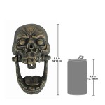 Design Toscano Large Knock-Jaw Skull Door Knocker