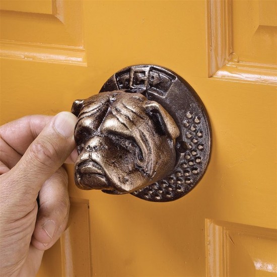 Design Toscano Bulldog Door Knocker